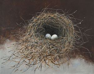 Struna Galleries of Cape Cod Paintings of New England and Cape Cod  - Spring Nest